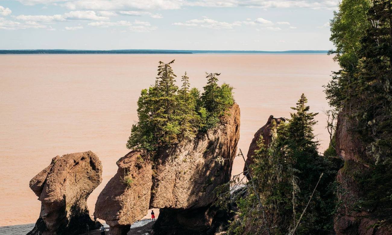 Hopewell Rocks on the Bay of Fundy, New Brunswick